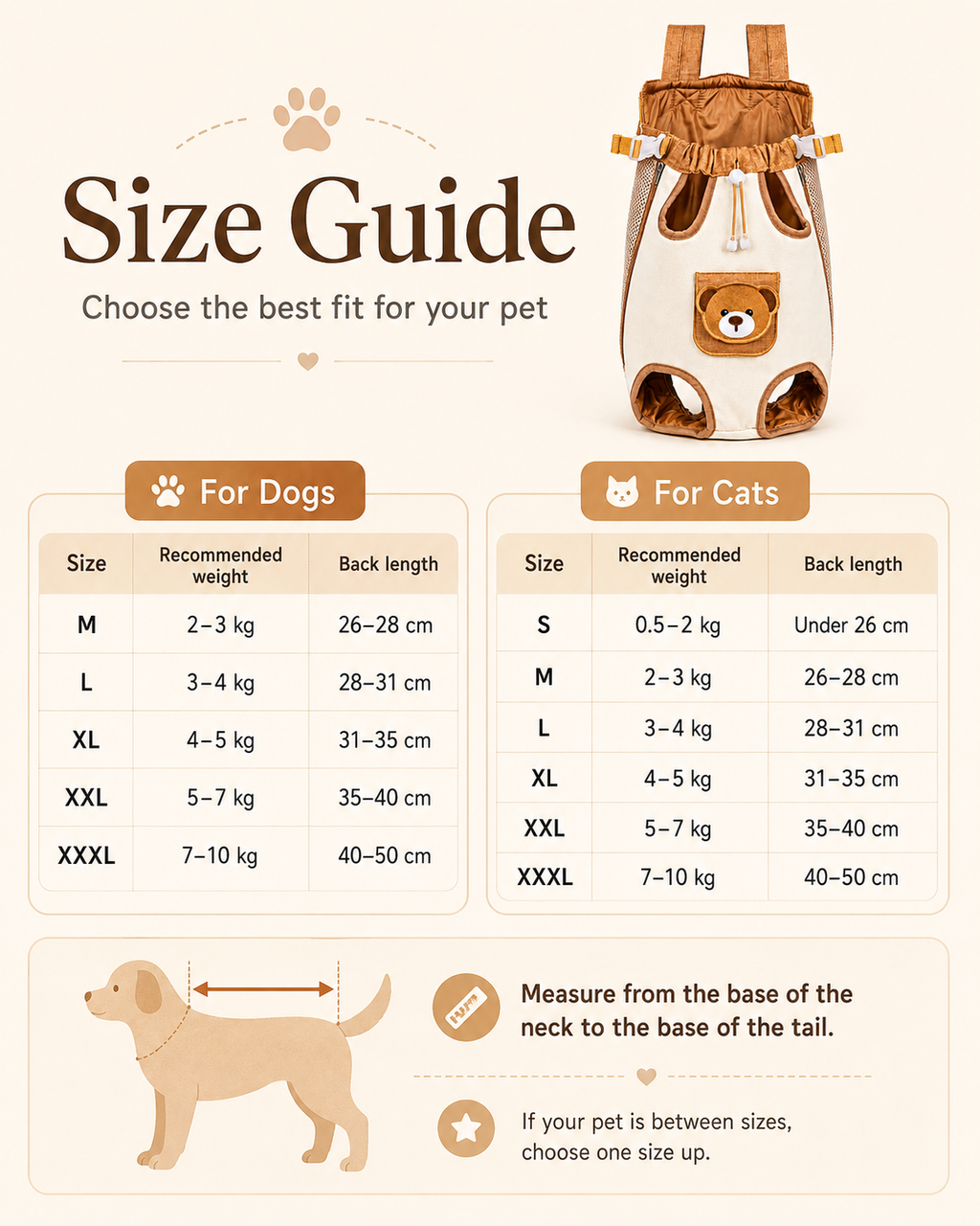 Teddy Pet Carrier Backpack