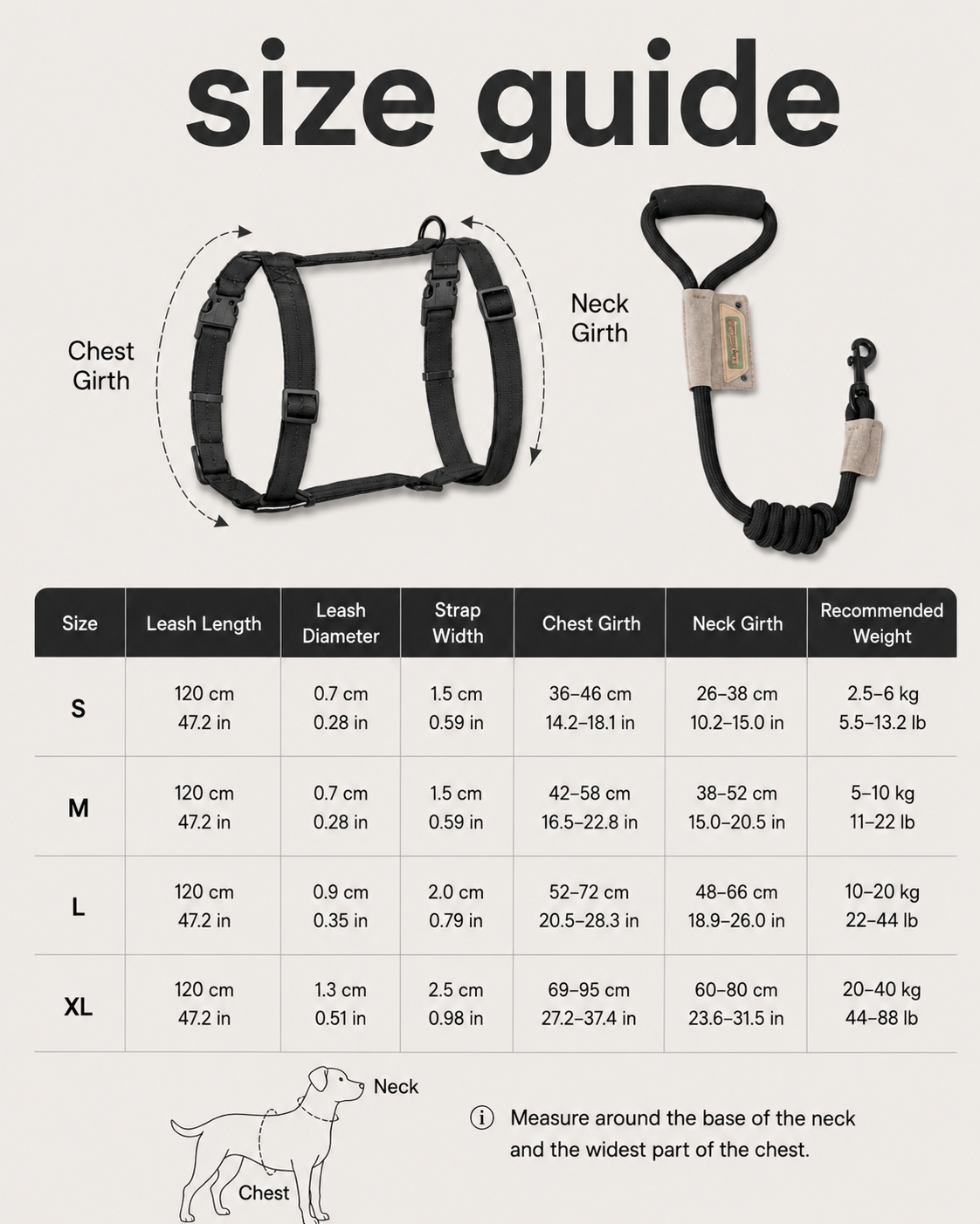 ByViolla Everyday Strong Harness & Leash Set